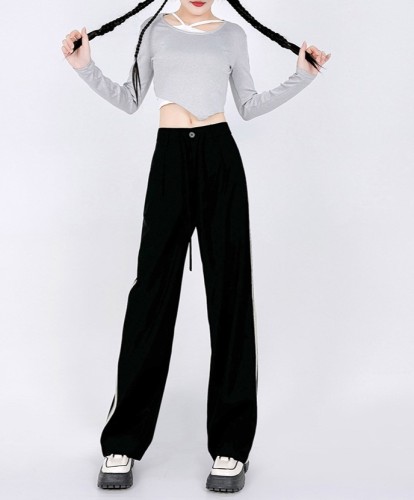 High Waisted Straight Leg Pants