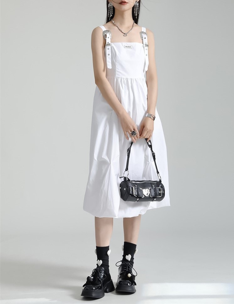 Rugged Irregular Strap Dress