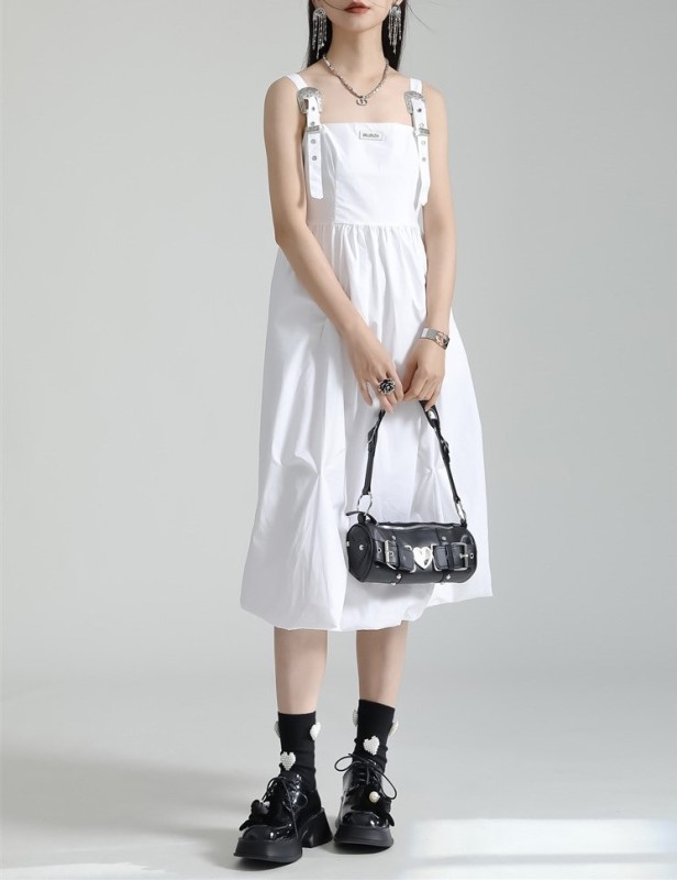 Rugged Irregular Strap Dress