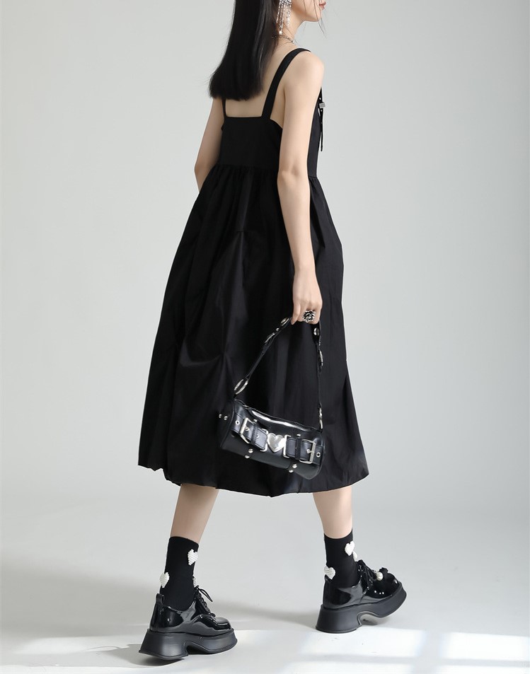 Rugged Irregular Strap Dress