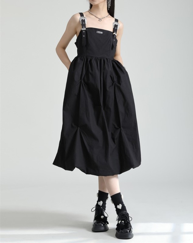 Rugged Irregular Strap Dress