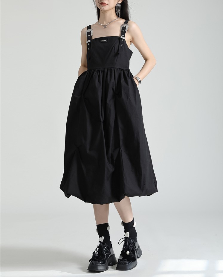 Rugged Irregular Strap Dress