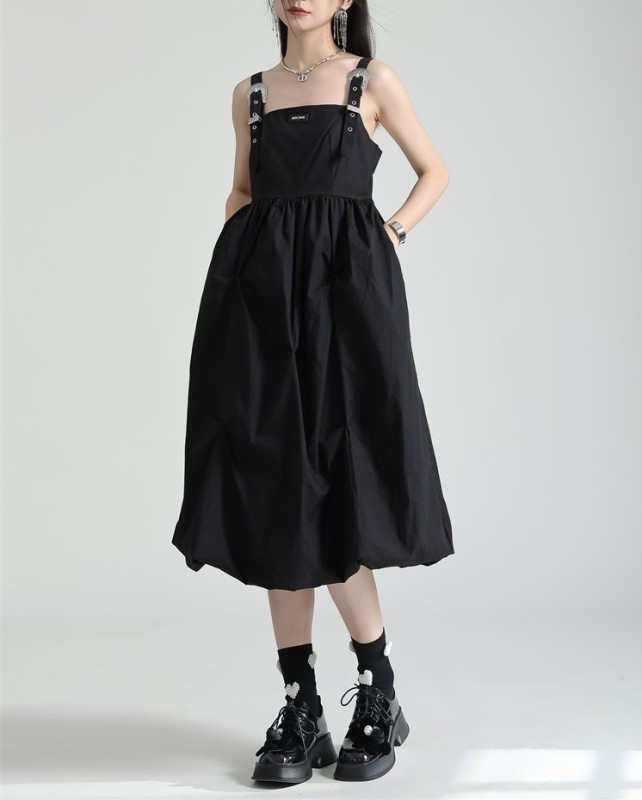 Rugged Irregular Strap Dress