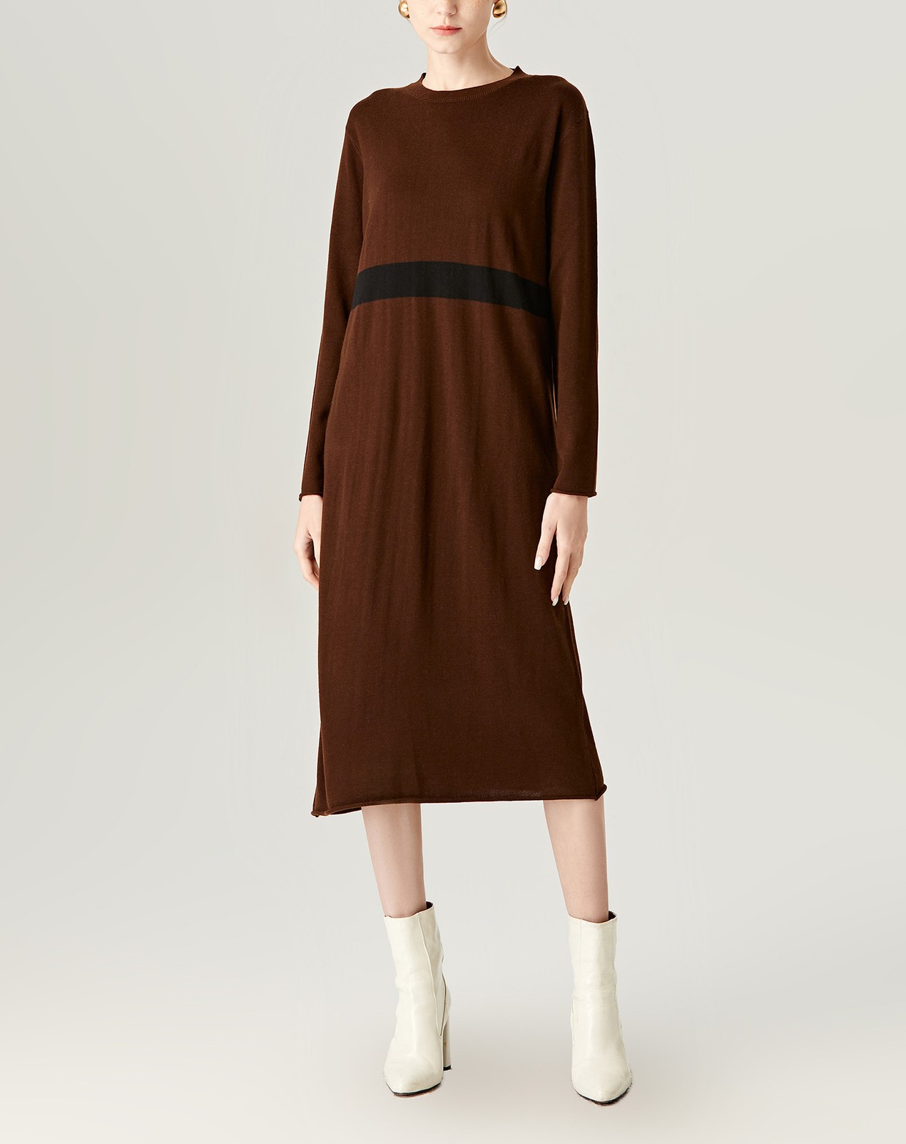 Loose Fitting Color Matching Dress