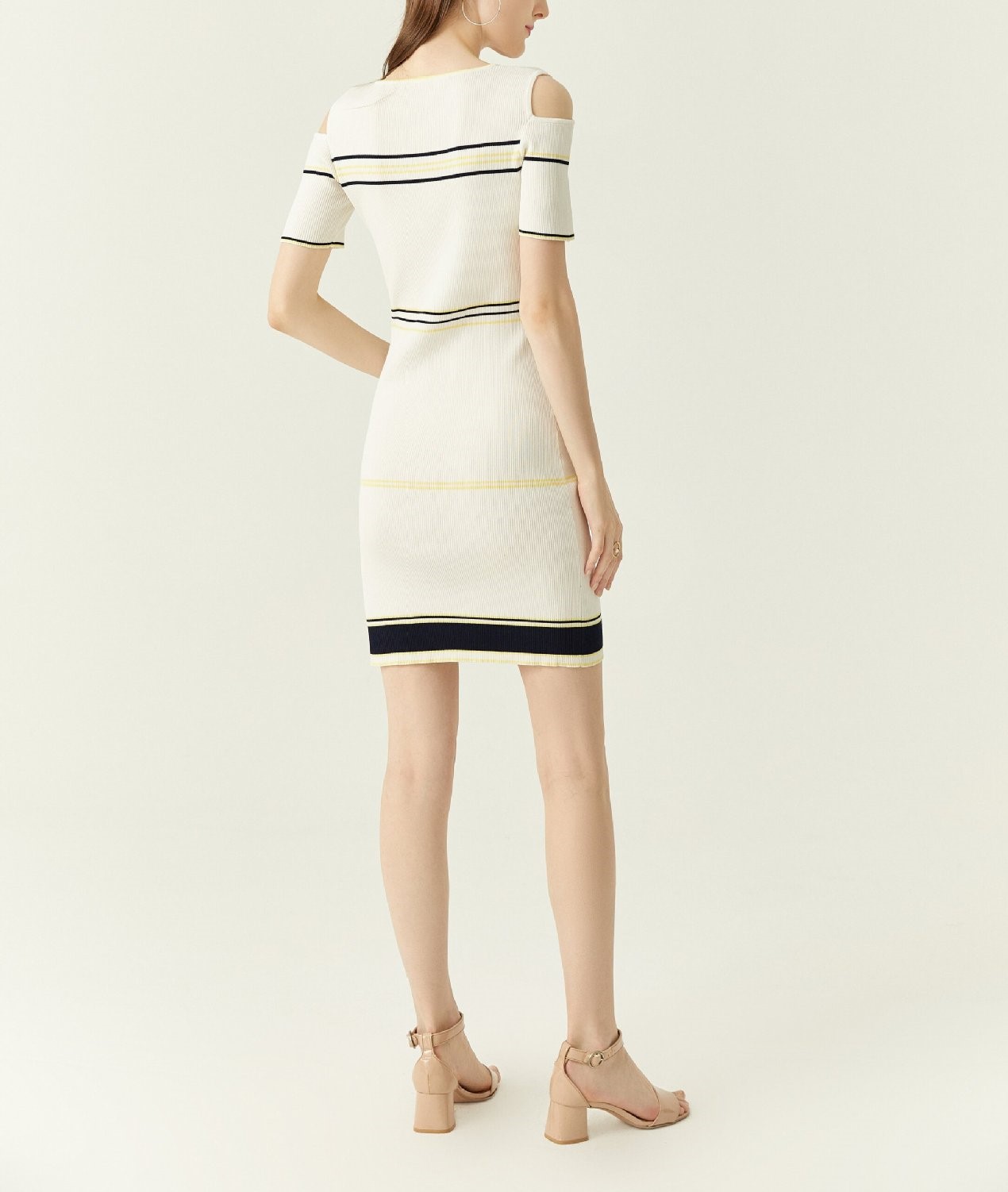 Intermittent Color Dress