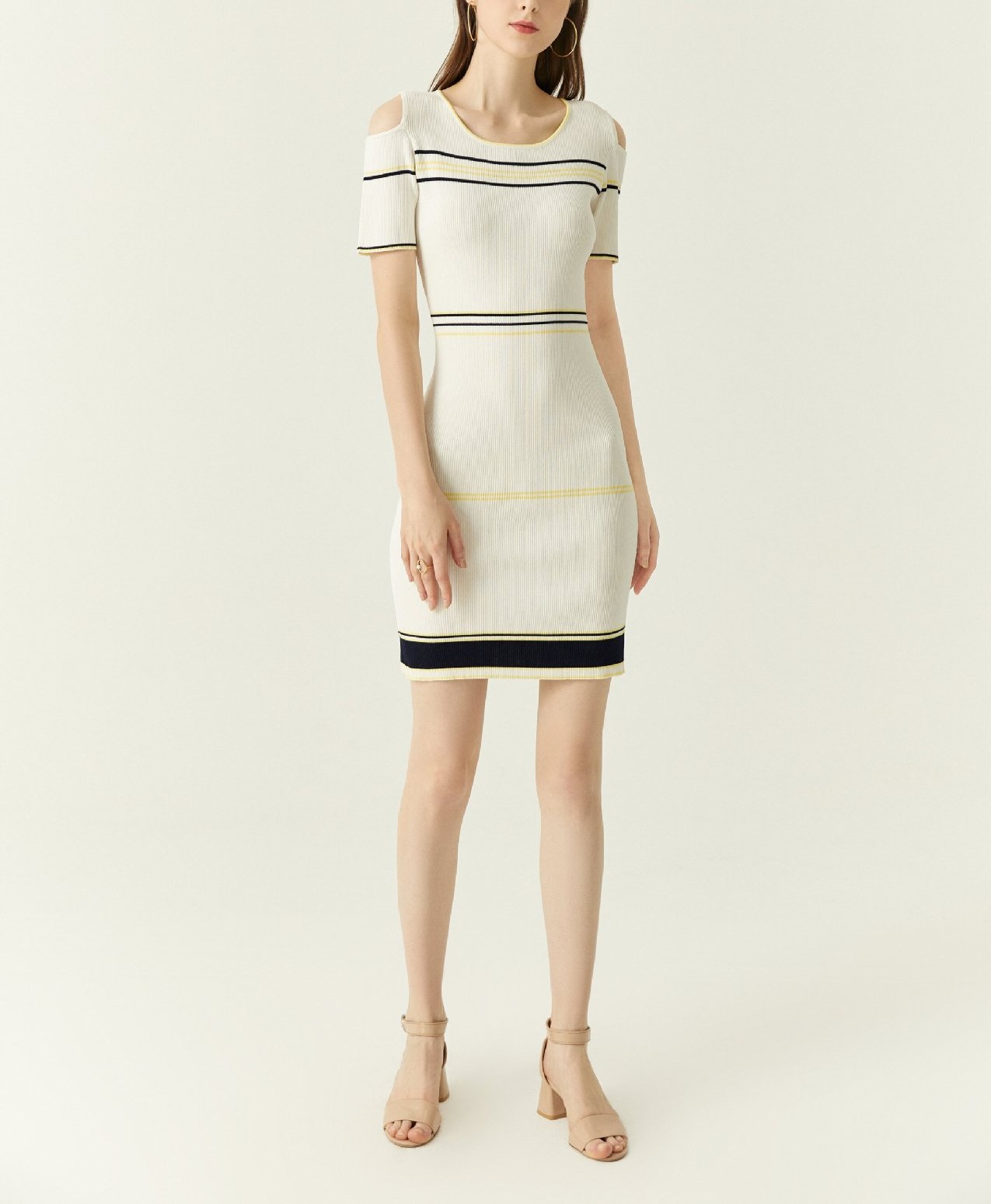 Intermittent Color Dress