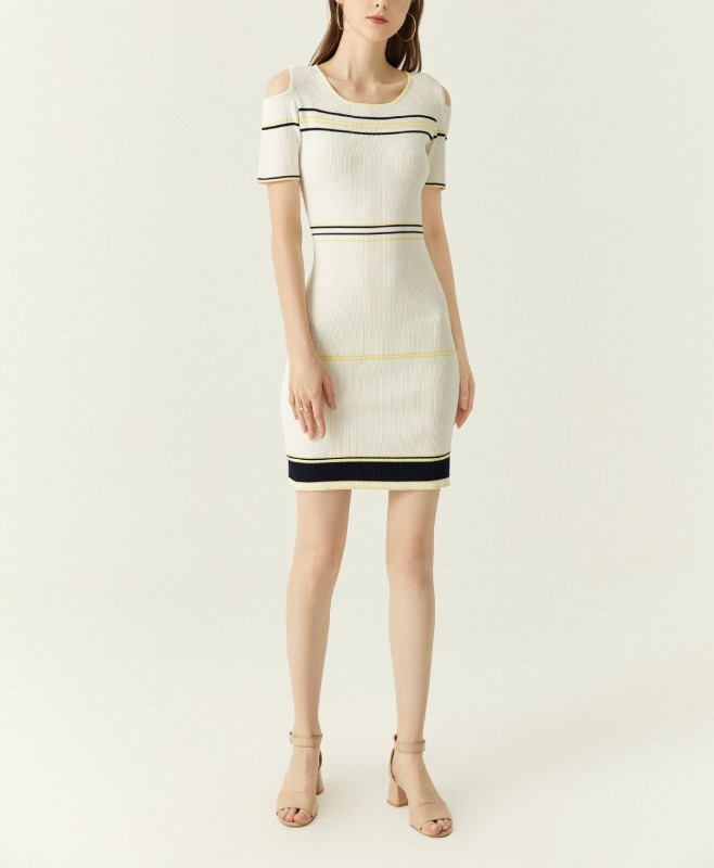 Intermittent Color Dress
