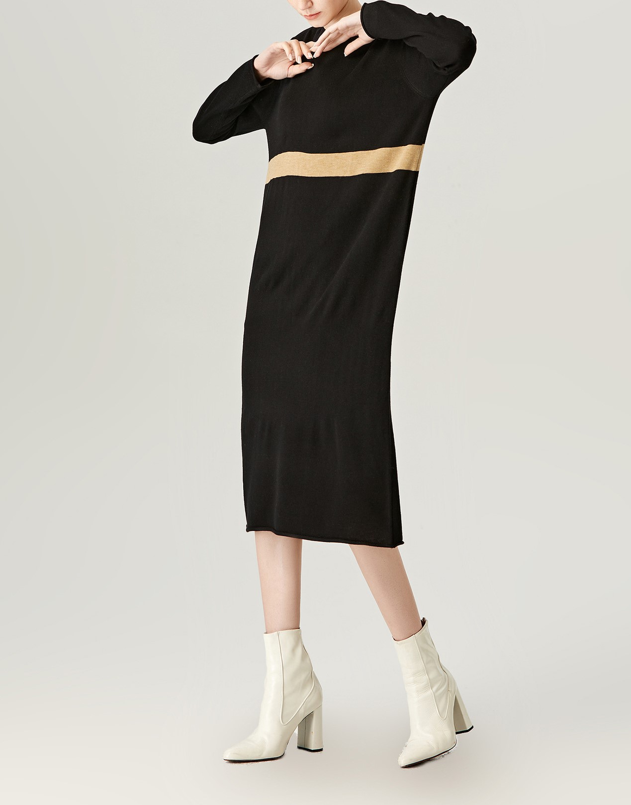 Loose Fitting Color Matching Dress