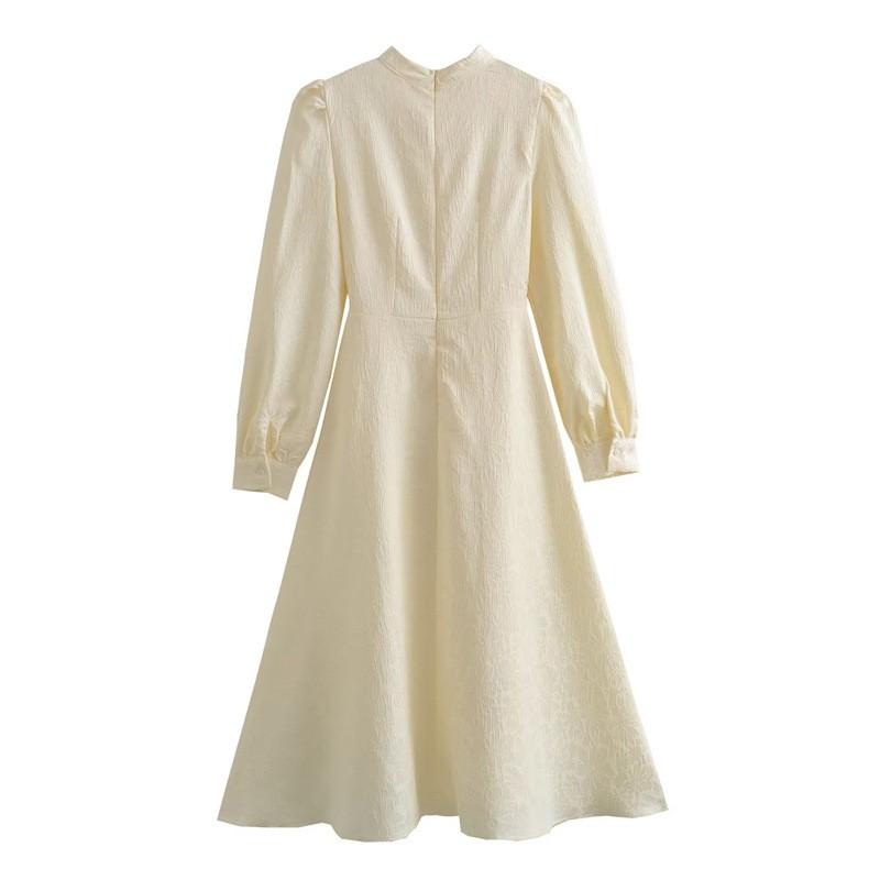 Waist Tied Long Sleeved Dress
