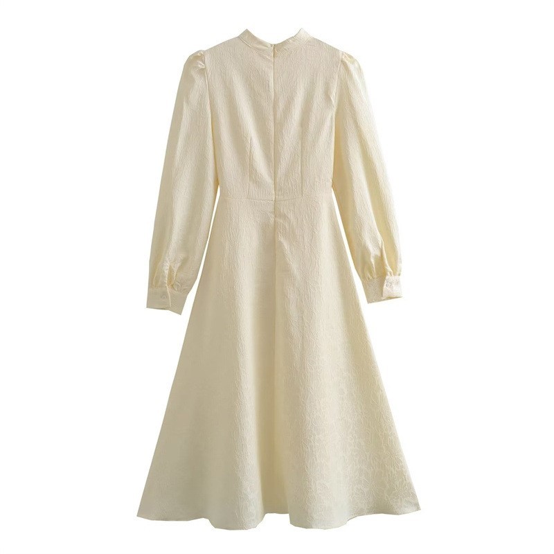 Waist Tied Long Sleeved Dress