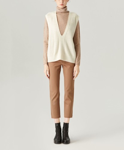 V-neck Wool Vest Sweater