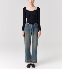 Lrregular Knit Top