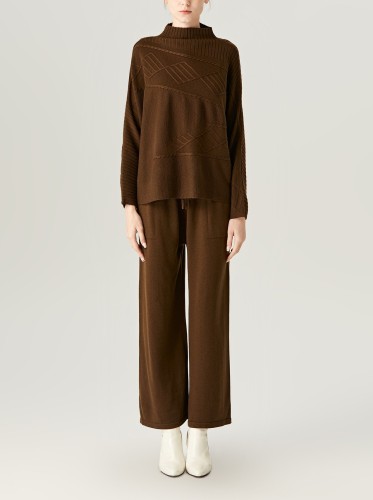 Front Long Back Short Wool Sweater