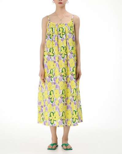 Sleeveless Suspender Dress