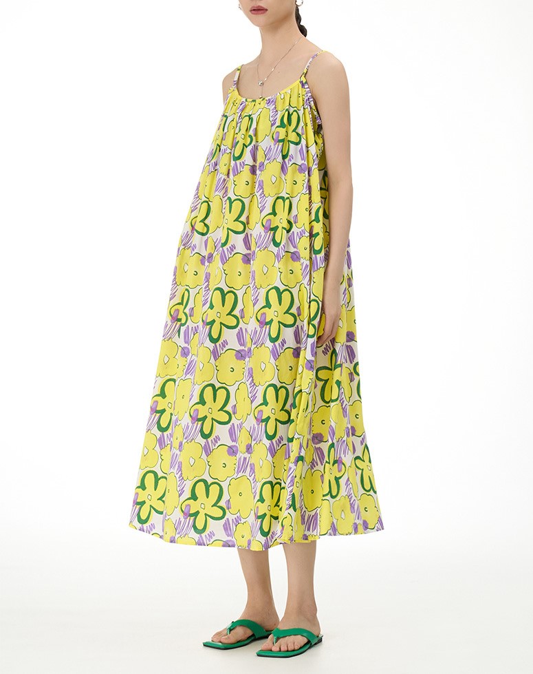 Sleeveless Suspender Dress