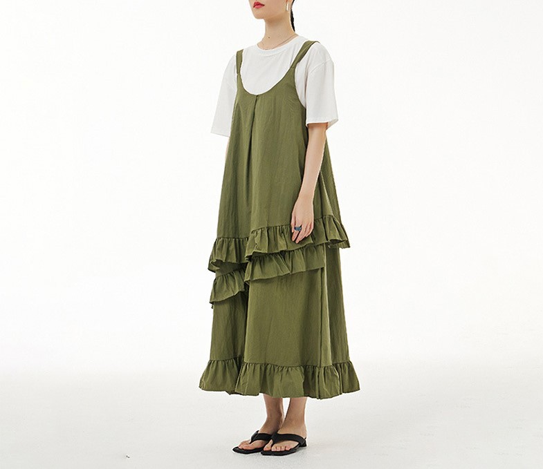 Spliced Strap Dress