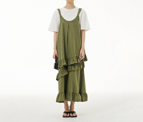 Spliced Strap Dress