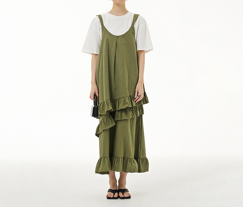Spliced Strap Dress