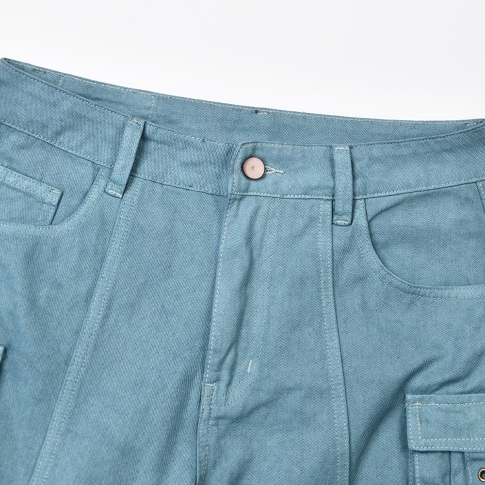 Multi Pocket Flared Pants