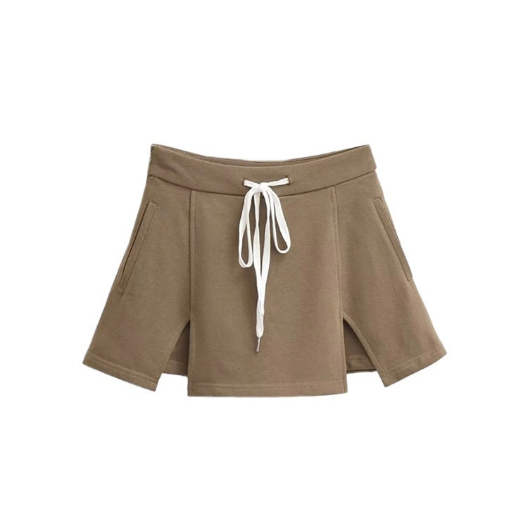 Drawstring Lace Up Skirt