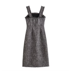 One Line Neck Strap Dress