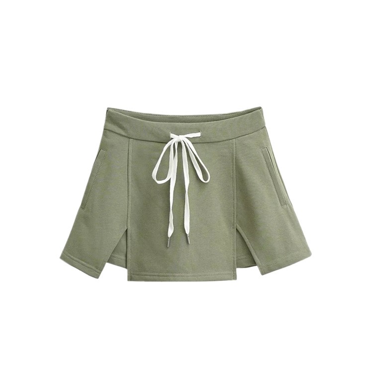 Drawstring Lace Up Skirt