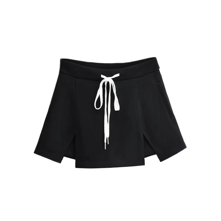 Drawstring Lace Up Skirt