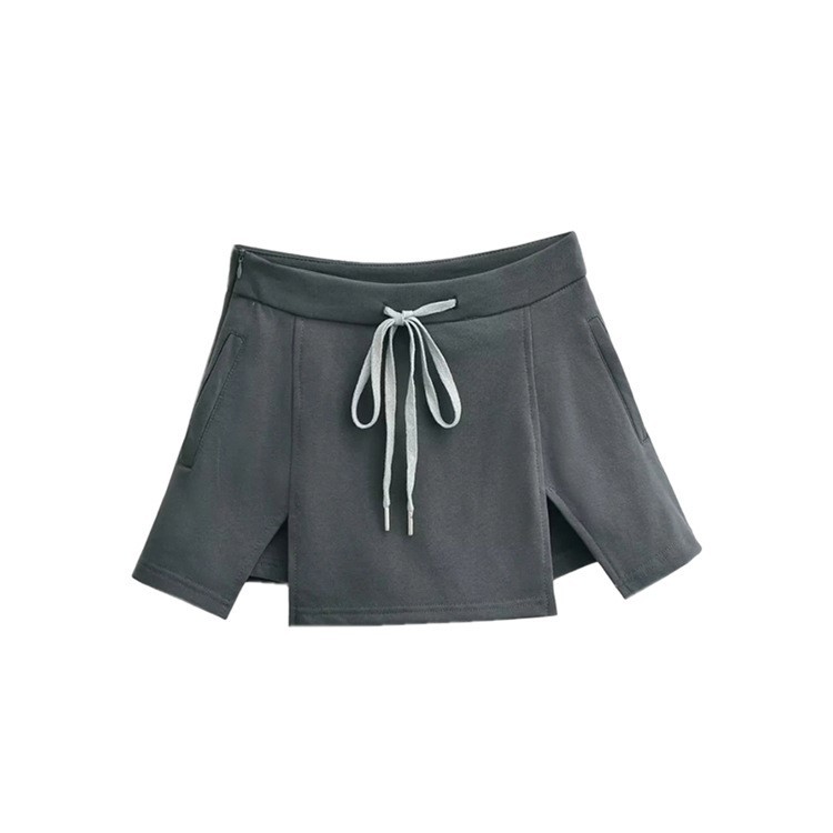 Drawstring Lace Up Skirt