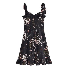 Vintage V-neck Strap Dress
