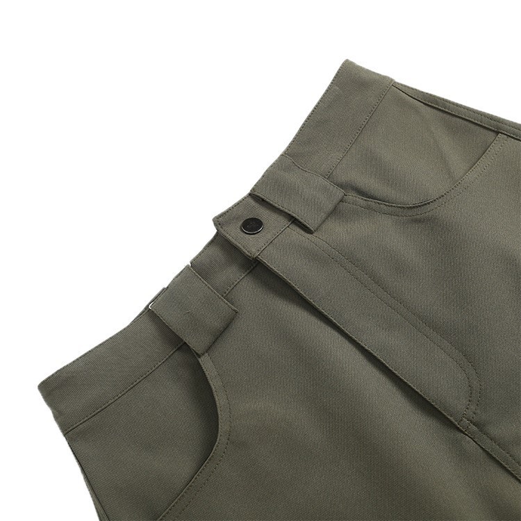 Vintage High Waist Pocket Skirt