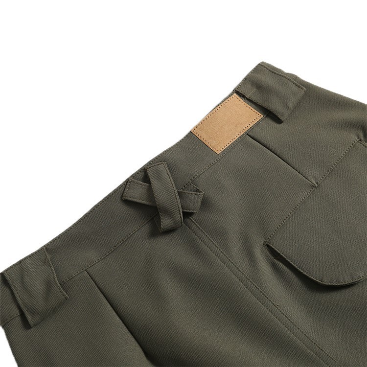 Vintage High Waist Pocket Skirt