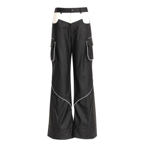 Spliced Casual Pants