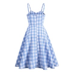 One Line Neck Strap Dress