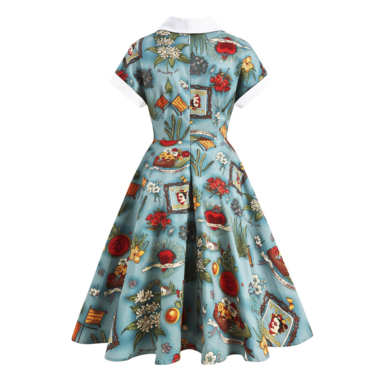 Large Swing Retro Dress