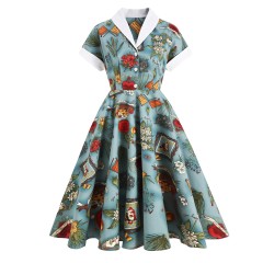 Large Swing Retro Dress