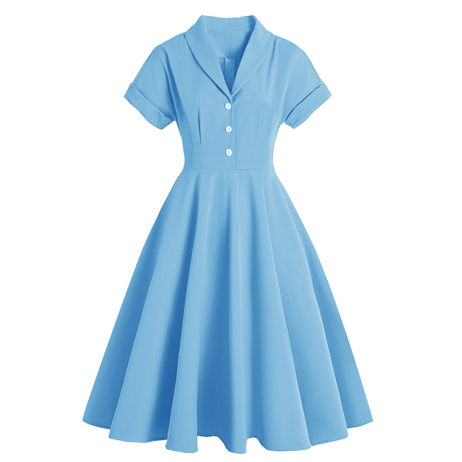 Large Swing Retro Dress