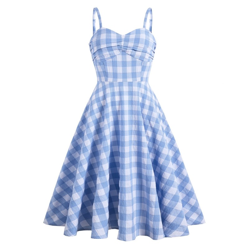 One Line Neck Strap Dress