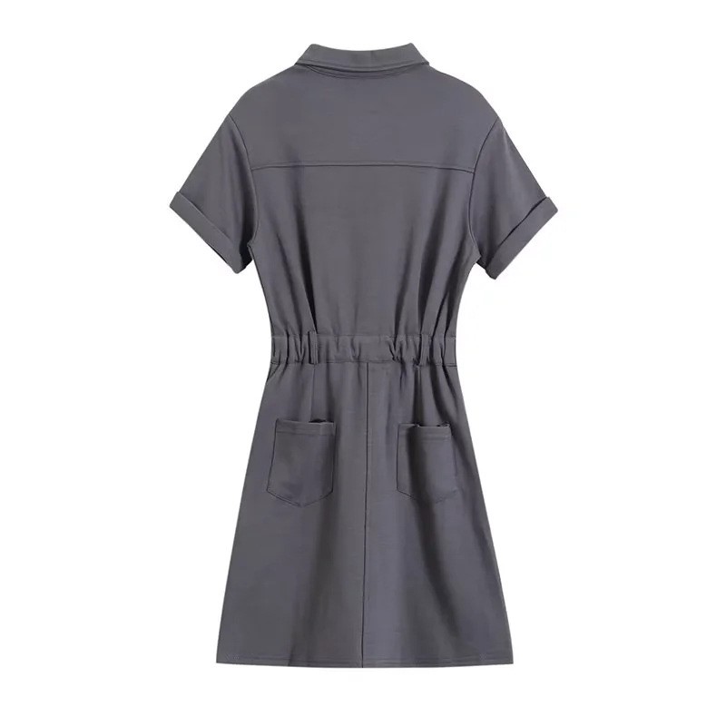 POLO Neck Short Sleeved Dress