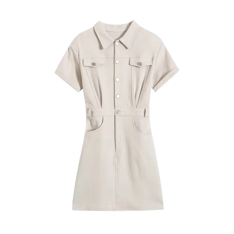 POLO Neck Short Sleeved Dress
