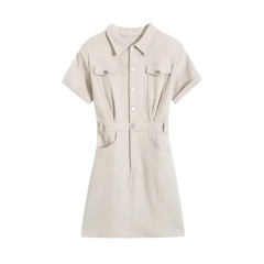 POLO Neck Short Sleeved Dress