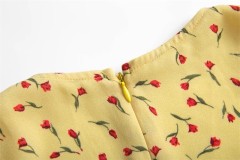 Vintage Square Neck Dress