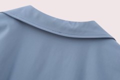 Wide Pleated Shirt Style Dress