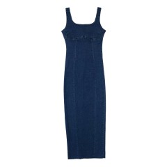 Denim Strap Dress