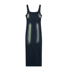 Denim Strap Dress