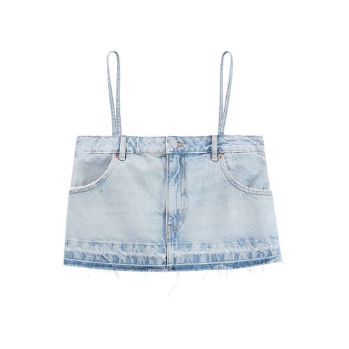 Denim Strap Top