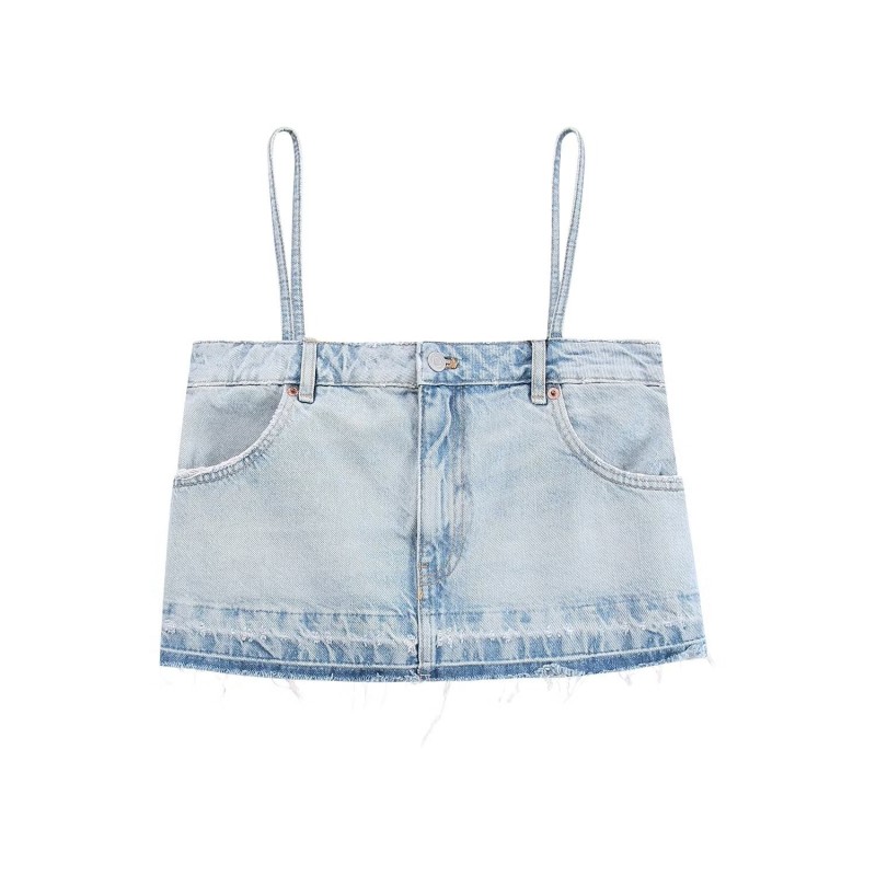 Denim Strap Top
