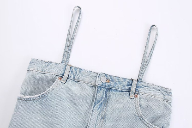 Denim Strap Top
