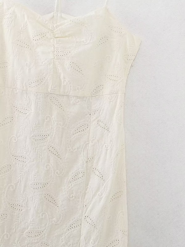 Hollow Out Embroidered Dress