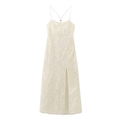 Hollow Out Embroidered Dress