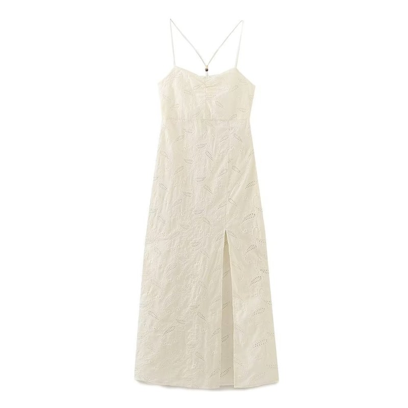 Hollow Out Embroidered Dress